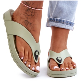 Kvinders Platform Flip Flops Grøn Bellitta