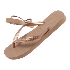 Havaianas flip flops i roseguld gylden