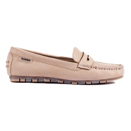 Loafers i beige ruskind til kvinder fra Shelovet