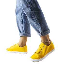 Gule tekstilsneakers fra Sutri