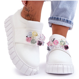 PS1 Moderigtige slip-on sportssko med hvid Desire dekoration