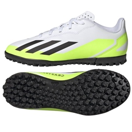 Adidas X Crazyfast.4 Tf Jr IE4066 fodboldsko hvid hvid