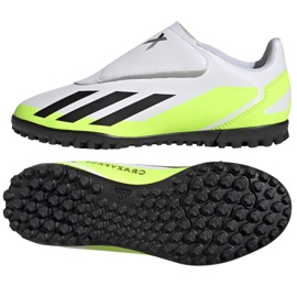 Adidas X Crazyfast.4 Vel Tf Jr IE4060 fodboldstøvler hvid hvid
