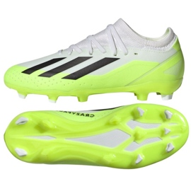 Sko adidas X CRAZYFAST.3 Fg Jr ID9352 hvid hvid
