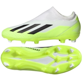 Sko adidas X CRAZYFAST.3 Ll Fg Jr ID9357 hvid hvid