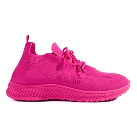 Shelovet pink tekstil sneakers lyserød