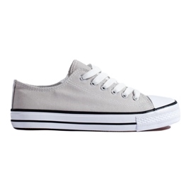 Shelovet grå klassiske sneakers