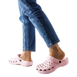 Inna Pink skum hjemmesko med lukket tå fra Kleist lyserød