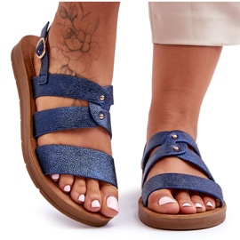 PG1 Dame glitter sandaler blå Catalia