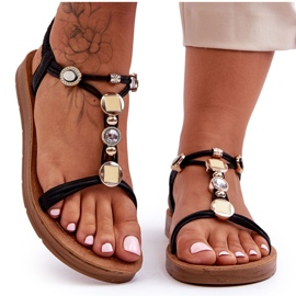 PG1 Dameudsmykkede sandaler Sort Kushi