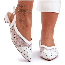 PG1 Kvinder Polka Dot Ballerinas White Adore hvid
