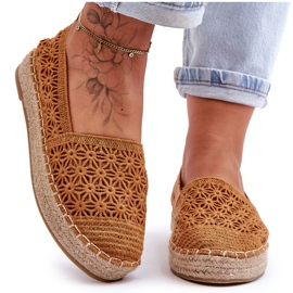 PG1 Camel One Lover Openwork Espadriller til kvinder brun