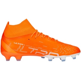Puma Ultra Pro FG/AG M 107240 01 fodboldstøvler orange appelsiner og røde