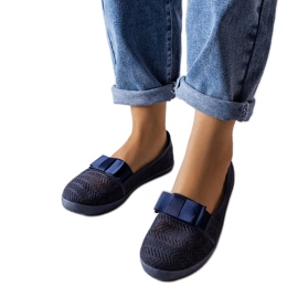 Marineblå Zorda openwork sneakers