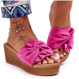 Kvinder Wedge Slides Pink Calama lyserød