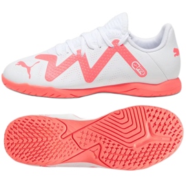 Puma Future Play It Jr 107393-01 fodboldstøvler hvid hvid
