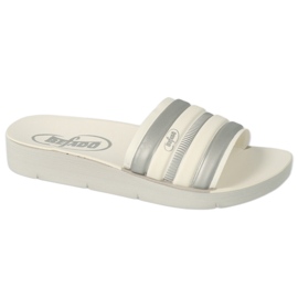 Befado børnetøfler 067Y001 beige med striber hvid