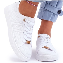 PE1 Sneakers med snøre til kvinder Hvid Etna