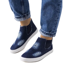 Marineblå sneakers fra Fortal