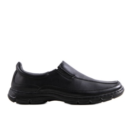 Sorte slip-on sko til mænd fra Kalin