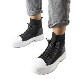 Sorte high-top sneakers fra Pru