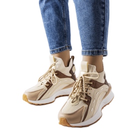Inna Beige sportssneakers fra Begins