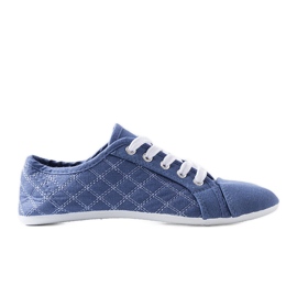 Rubinblå børnesneakers