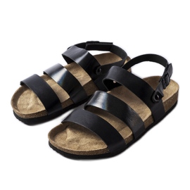 Sorte korksandaler fra Lee Cooper