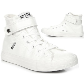High-top isolerede sneakers hvide Big Star V274541F
