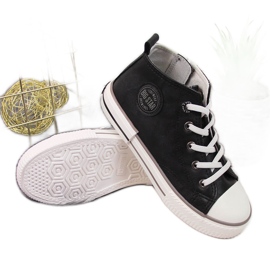 Børnesneakers øko læder sort Big Star II374003
