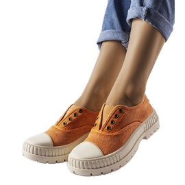 Orange sneakers fra Walton