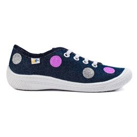 Shelovet grå børns slip-on sneakers flerfarvet
