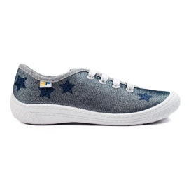 SHELOVET 3F grå børns slip-on sneakers