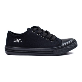 SHELOVET Sorte 3F børnesneakers