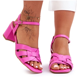 PA1 Klassiske Pink Misty højhælede sandaler lyserød
