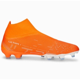 Puma Ultra Match+ Ll FG/AG M 107243 01 fodboldsko orange appelsiner og røde
