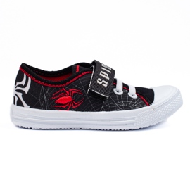 SHELOVET Sneakers til drenge med velcro 3F sort