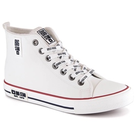 Herre isolerede sneakers høj hvid Big Star KK174345