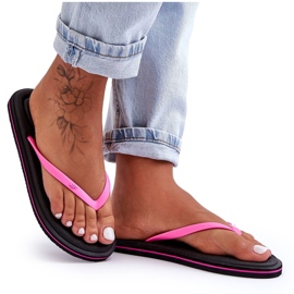 Klassiske flip-flops til kvinder 4F 4FSS23FFLIF067-21S Sort-Pink