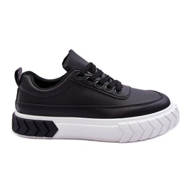 PG1 Klassiske Platform Sneakers Sort Og Hvid Nannzie