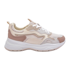 PG1 Damesportssko Platform Sneakers Beige Lomare