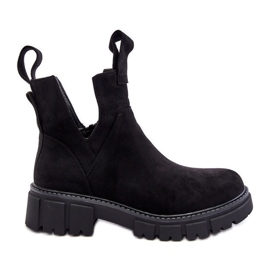 Cut Out Worker Boots Black Heaven sort
