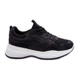 PG1 Damesportssko Platformsneakers Sort og hvid Lomare
