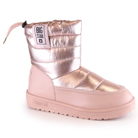 Snestøvler til kvinder metallisk isoleret pink Big Star II274119 lyserød