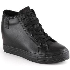 Big Star W INT1899A isolerede wedge sneakers sort