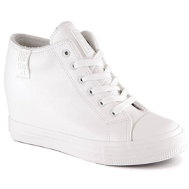 Big Star W INT1899B isolerede wedge sneakers hvid