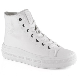 Snøreisolerede sneakers Big Star W INT1902A hvid