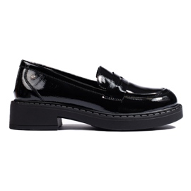 W. Potocki Lakerede sorte dame loafers fra Potocki