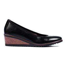 Sorte elegante wedge pumps fra Potocki