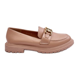 PS1 Loafers med flade hæle til kvinder Beige Sincias